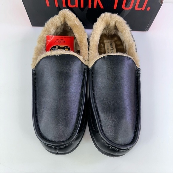 Deer Stags Men\'s Spun Slipper Black Size 9M